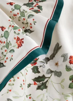 Bouchara Nappe^NAPPE EN COTON IMPRIMÉ FEUILLES ET BAIES