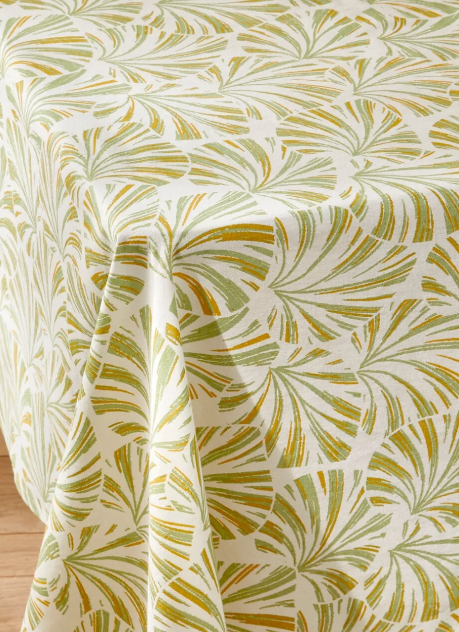 Bouchara Nappe^NAPPE EN COTON IMPRIMÉ FEUILLAGE PALMIER