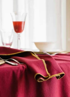 Bouchara Nappe|Table De Noël^NAPPE EN COTON POINT BOURDON DORÉ