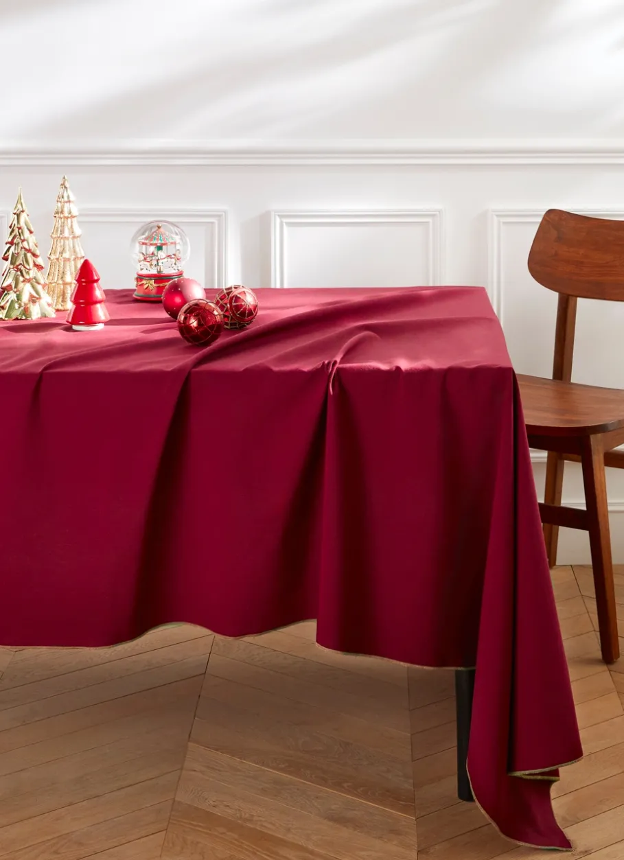 Bouchara Nappe|Table De Noël^NAPPE EN COTON POINT BOURDON DORÉ