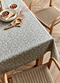 Bouchara Nappes Enduites & Anti-Taches|Nappe^NAPPE ENDUITE À MOTIF VÉGÉTAL