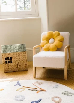 Enfant Bouchara Decoration, Rangement^PANIER EN FORME DE MAISON EN PAPIER TRESSÉ