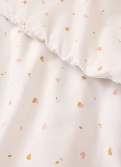 Enfant Bouchara Linge De Lit^PARURE DE LIT ENFANT EN COTON MOTIF PETITS CŒURS