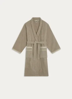 Bouchara Peignoir Éponge^PEIGNOIR DE BAIN CHINÉ EN COTON BIO VOLTAIRE