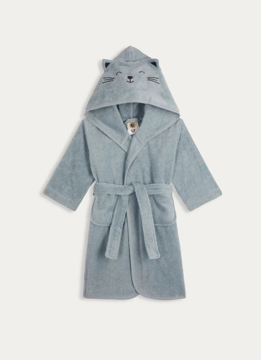 Enfant Bouchara Linge De Bain^PEIGNOIR ENFANT EN ÉPONGE À CAPUCHE CHAT
