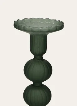 Bouchara Bougeoir, Lanterne^PETIT BOUGEOIR EN VERRE ROMANCE