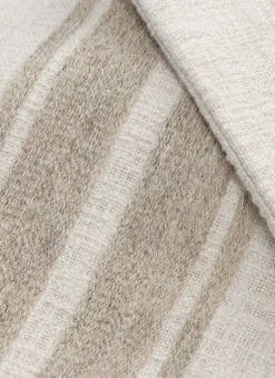 Bouchara Coussin, Coussin De Sol^PETIT COUSSIN TEXTURÉ AVEC BANDE BRODÉE EN JUTE