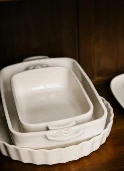 Bouchara Plat, Plateau^PETIT PLAT À FOUR EN GRÈS RECTANGLE AUTHENTIQUE