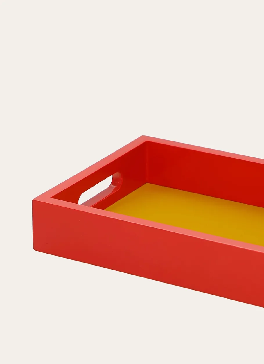 Bouchara Plat, Plateau^PETIT PLATEAU EN BOIS LAQUÉ