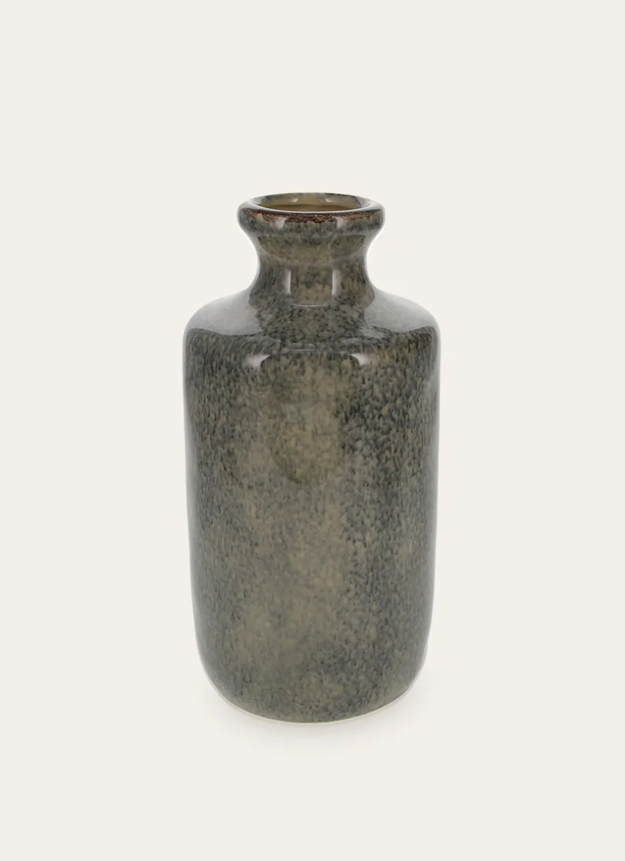 Bouchara Vase, Cache-Pot^PETIT VASE EN CÉRAMIQUE ÉMAILLÉE EFFET TACHETÉ