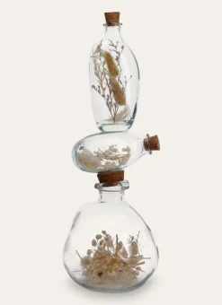 Bouchara Objet Déco^PETITE BOUTEILLE EN VERRE AVEC FLEURS SÉCHÉES