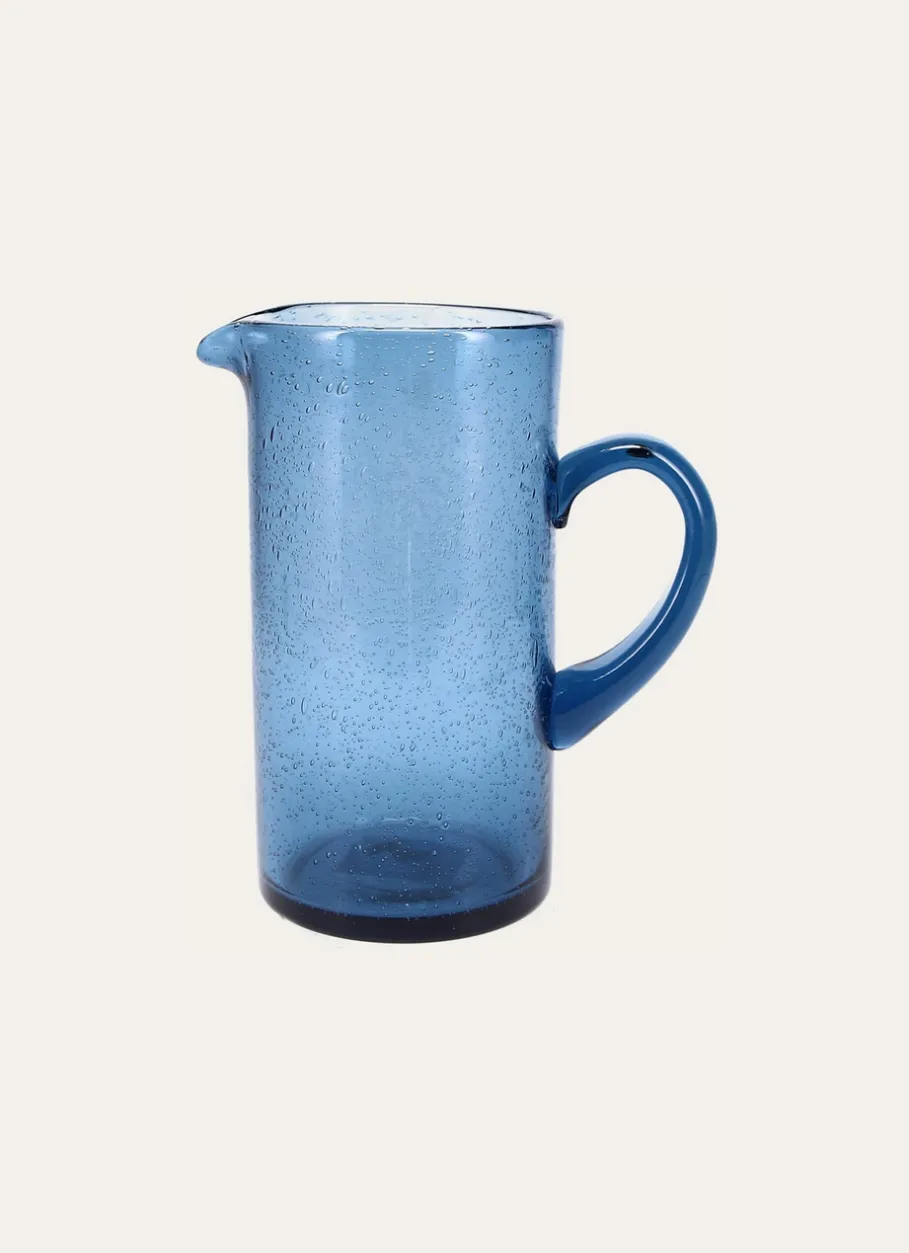 Bouchara Verre, Théière, Carafe^PICHET EN VERRE BULLÉ TEINTÉ