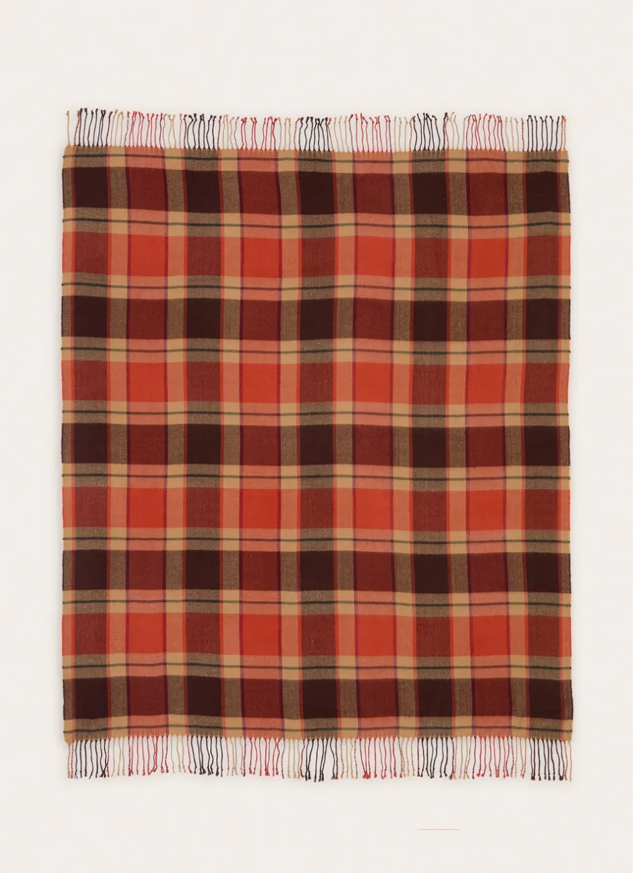 Bouchara Plaid^PLAID À CARREAUX AVEC FINITIONS FRANGÉES