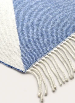 Bouchara Plaid^PLAID À FRANGES TISSÉ TEINT MOTIF GÉOMÉTRIQUE