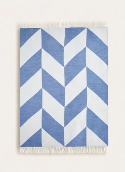 Bouchara Plaid^PLAID À FRANGES TISSÉ TEINT MOTIF GÉOMÉTRIQUE