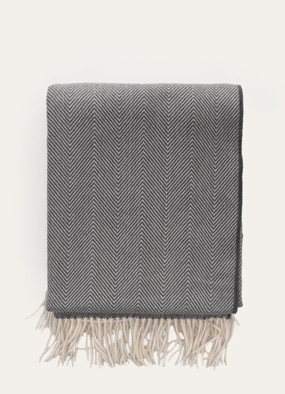 Bouchara Plaid^PLAID À MOTIFS CHEVRONS JACQUARD HANK