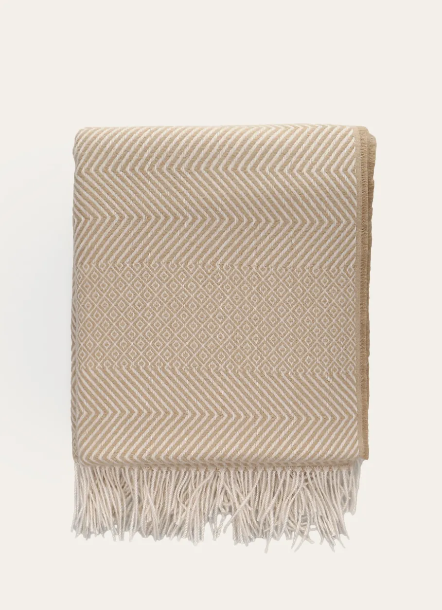 Bouchara Plaid^PLAID À MOTIFS JACQUARD MOSAÏQUES ET CHEVRONS MOSA