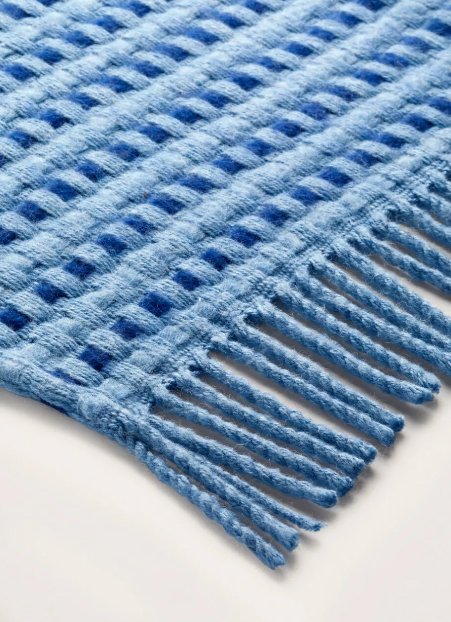 Bouchara Plaid^PLAID BICOLORE EN MÉLANGE DE LAINE