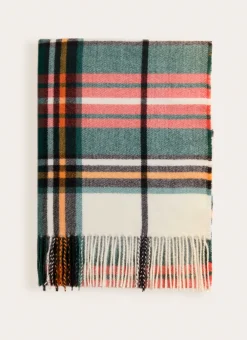 Bouchara Plaid^PLAID ÉCOSSAIS AVEC PORTE-PLAID IMITATION CUIR