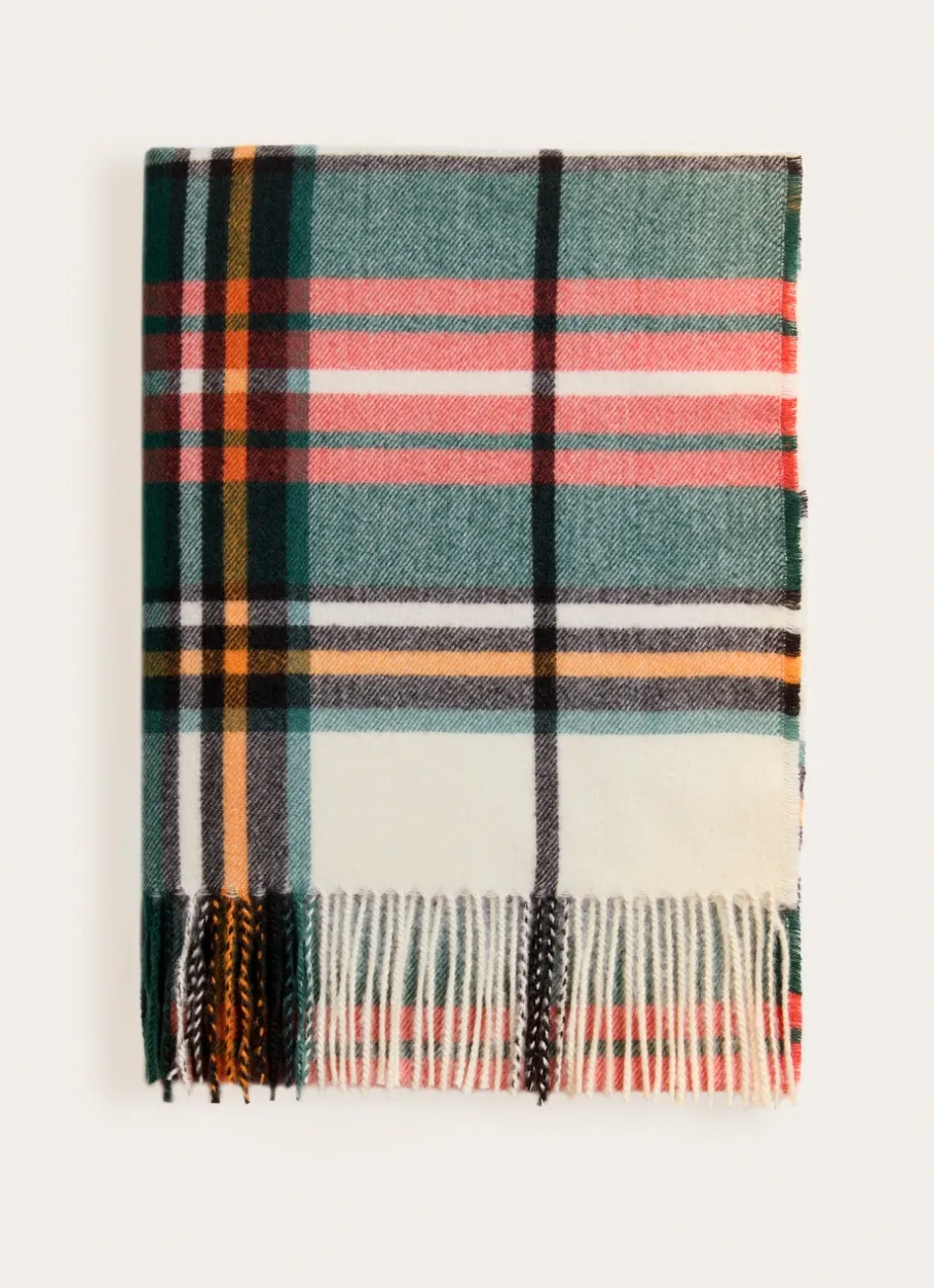 Bouchara Plaid^PLAID ÉCOSSAIS AVEC PORTE-PLAID IMITATION CUIR