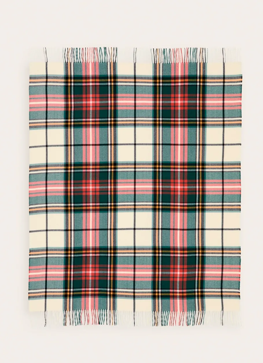 Bouchara Plaid^PLAID ÉCOSSAIS AVEC PORTE-PLAID IMITATION CUIR