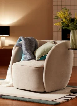 Bouchara Plaid|Jete De Lit, Edredon^PLAID EFFET MOHAIR