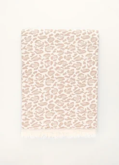 Bouchara Plaid^PLAID EN COTON JACQUARD MOTIF LÉOPARD