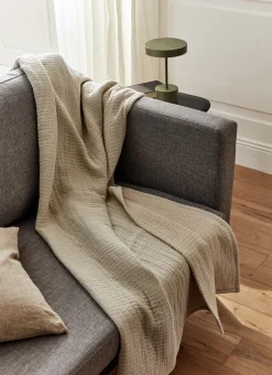 Bouchara Plaid|Jete De Lit, Edredon^PLAID EN COTON RAYÉ