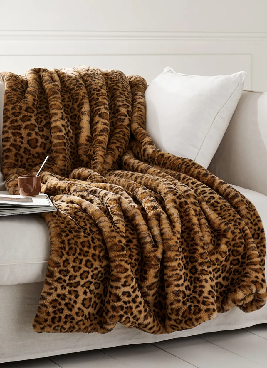 Bouchara Plaid|Chambre De Noël^PLAID EN FAUSSE FOURRURE LÉOPARD