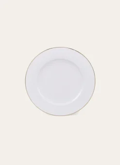 Bouchara Assiette^PLAT DE PRÉSENTATION PORCELAINE AVEC LISERÉ DORÉ