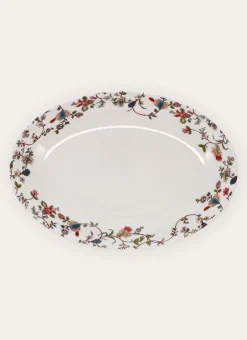Bouchara Plat, Plateau^PLAT OVALE EN PORCELAINE JISPAHAN