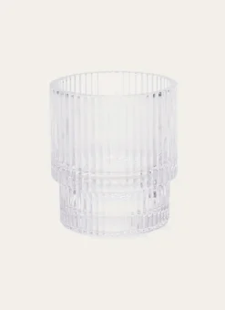 Bouchara Accessoire^PORTE-BROSSES À DENTS EN VERRE STRIÉ