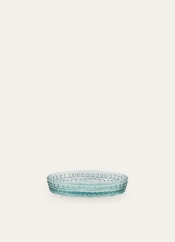 Bouchara Accessoire^PORTE-SAVON EN VERRE COLORÉ GRAVURES DE FLEURS