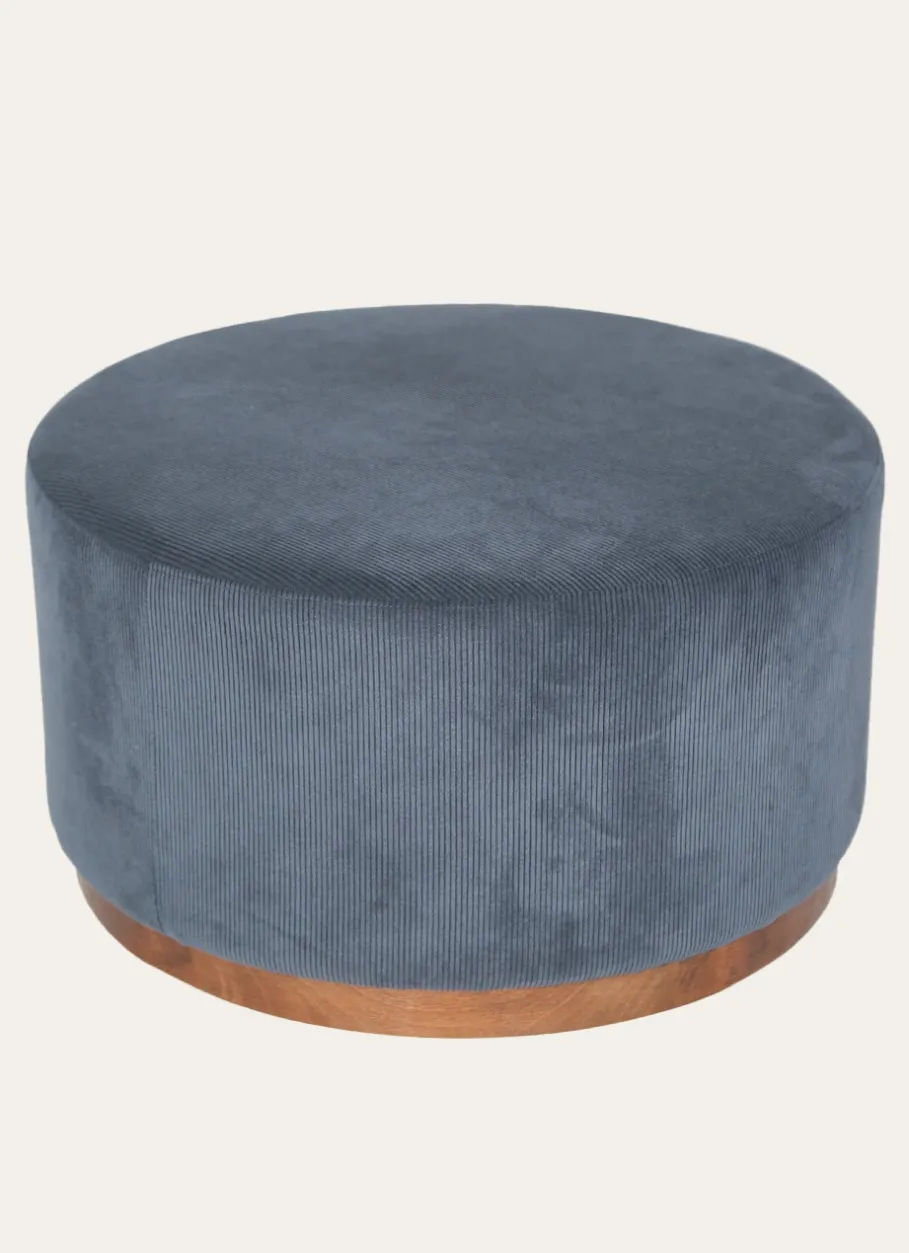 Bouchara Pouf, Tabouret, Chaise^POUF CÔTELÉ BAS EN BOIS RIBS