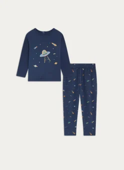 Enfant Bouchara Les Essentiels De Bebe^PYJAMA 2 PIÈCES EN COTON IMPRIMÉ GALACTIQUE