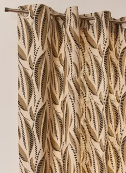 Bouchara Rideau^RIDEAU EN COTON ET LIN IMPRIMÉ