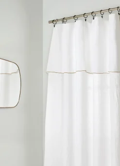 Bouchara Rideau^RIDEAU EN LIN LAVÉ BOURDON