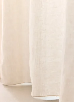 Bouchara Rideau^RIDEAU EN LIN LAVÉ BOURDON