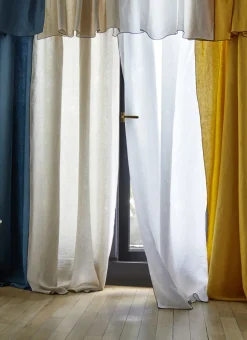 Bouchara Rideau^RIDEAU EN LIN LAVÉ ET BOURDON