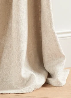 Bouchara Rideau^RIDEAU EN VISCOSE ET LIN TISSAGE FLAMMÉ