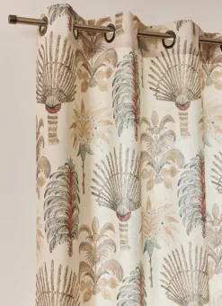 Bouchara Rideau^RIDEAU IMPRIMÉ À PALMIERS EN COTON