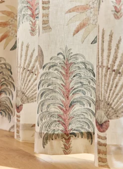 Bouchara Rideau^RIDEAU IMPRIMÉ À PALMIERS EN COTON