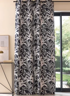 Bouchara Rideau^RIDEAU JACQUARD CHENILLE AVEC MOTIFS VÉGÉTAUX