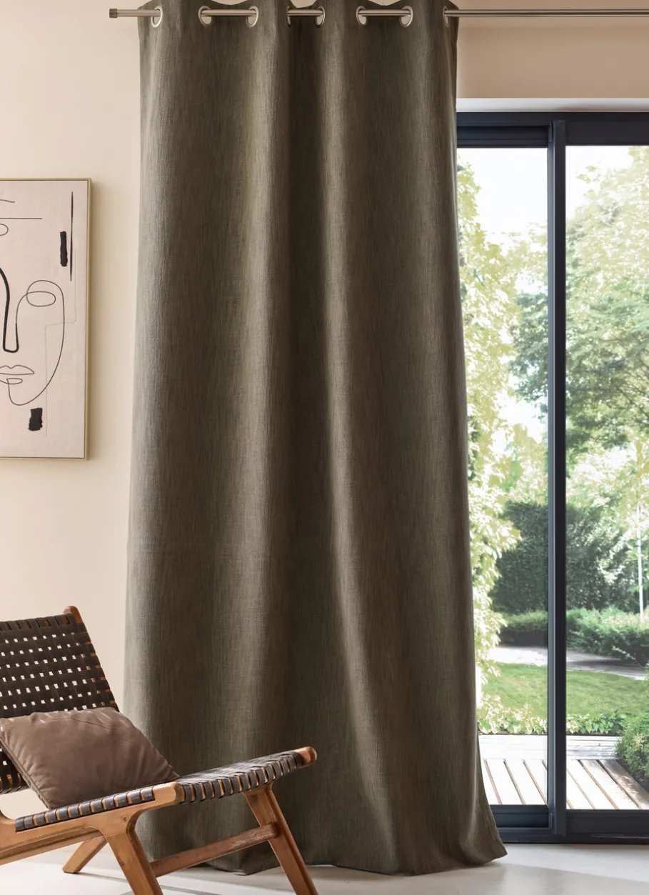 Bouchara Occultant, Thermique^RIDEAU OCCULTANT ASPECT NATUREL AVEC LIN