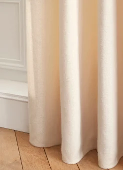 Bouchara Rideau^RIDEAU TAMISANT UNI TISSAGE CHEVRON TIAMO