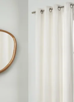 Bouchara Rideau^RIDEAU UNI EN VELOURS DE COTON DOUBLÉ