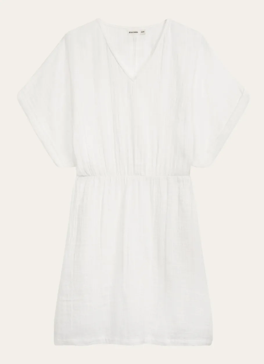 Bouchara Pyjama, Chemise De Nuit^ROBE MANCHES COURTES EN GAZE DE COTON