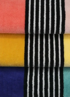 Bouchara Linge De Bain Fantaisie^SERVIETTE DE TOILETTE BICOLORE EN VELOURS