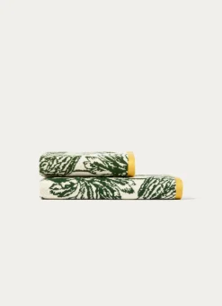 Bouchara Linge De Bain Fantaisie^SERVIETTE DE TOILETTE JACQUARD MOTIFS PALMIERS