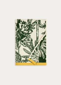 Bouchara Linge De Bain Fantaisie^SERVIETTE DE TOILETTE JACQUARD MOTIFS PALMIERS